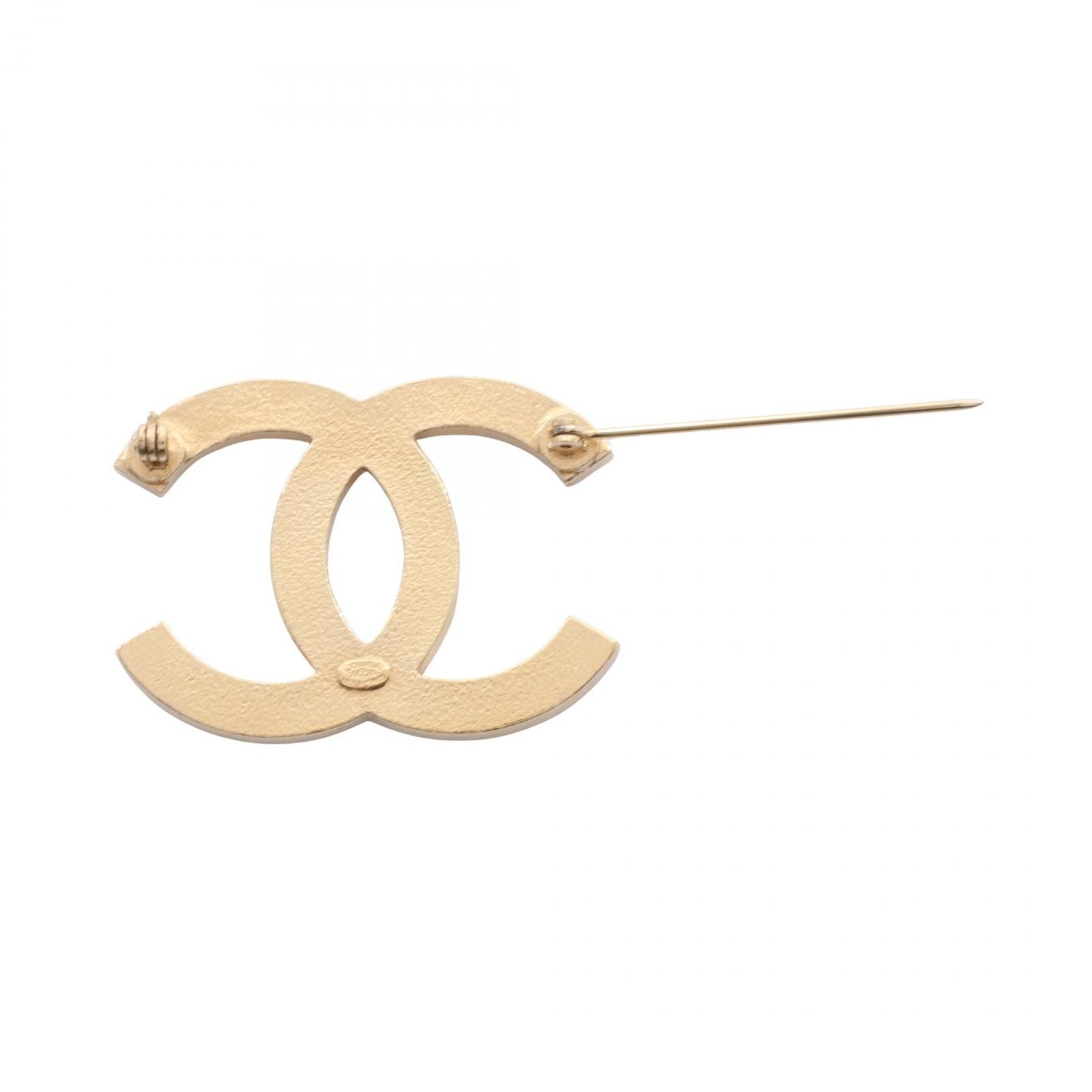 Chanel Brooch CC Logo Gold — view 2