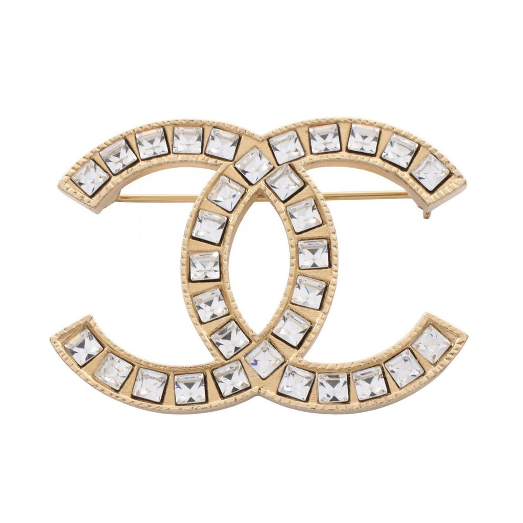 Chanel Brooch CC Logo Gold