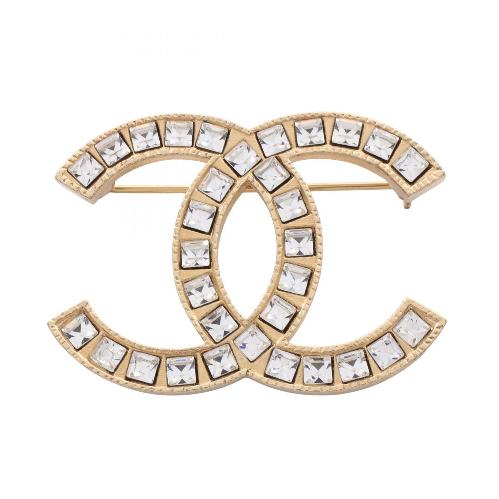 Chanel Brooch CC Logo Gold