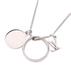 Louis Vuitton Necklace Ring Monogram Stainless Steel — view 2