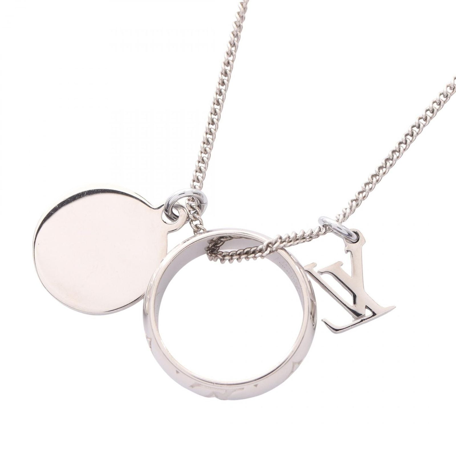 Louis Vuitton Necklace Ring Monogram Stainless Steel — view 2