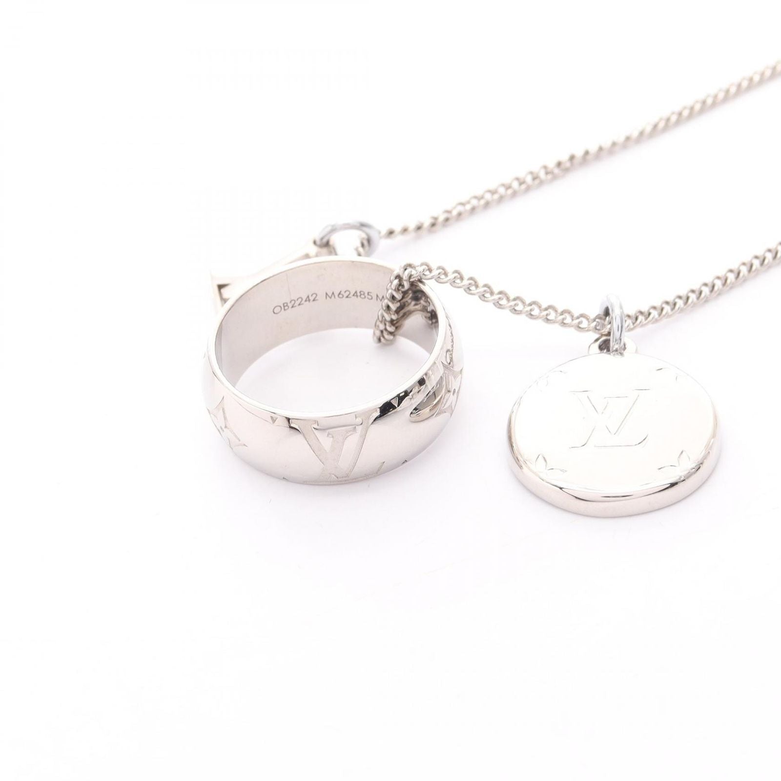 Louis Vuitton Necklace Ring Monogram Stainless Steel — view 7