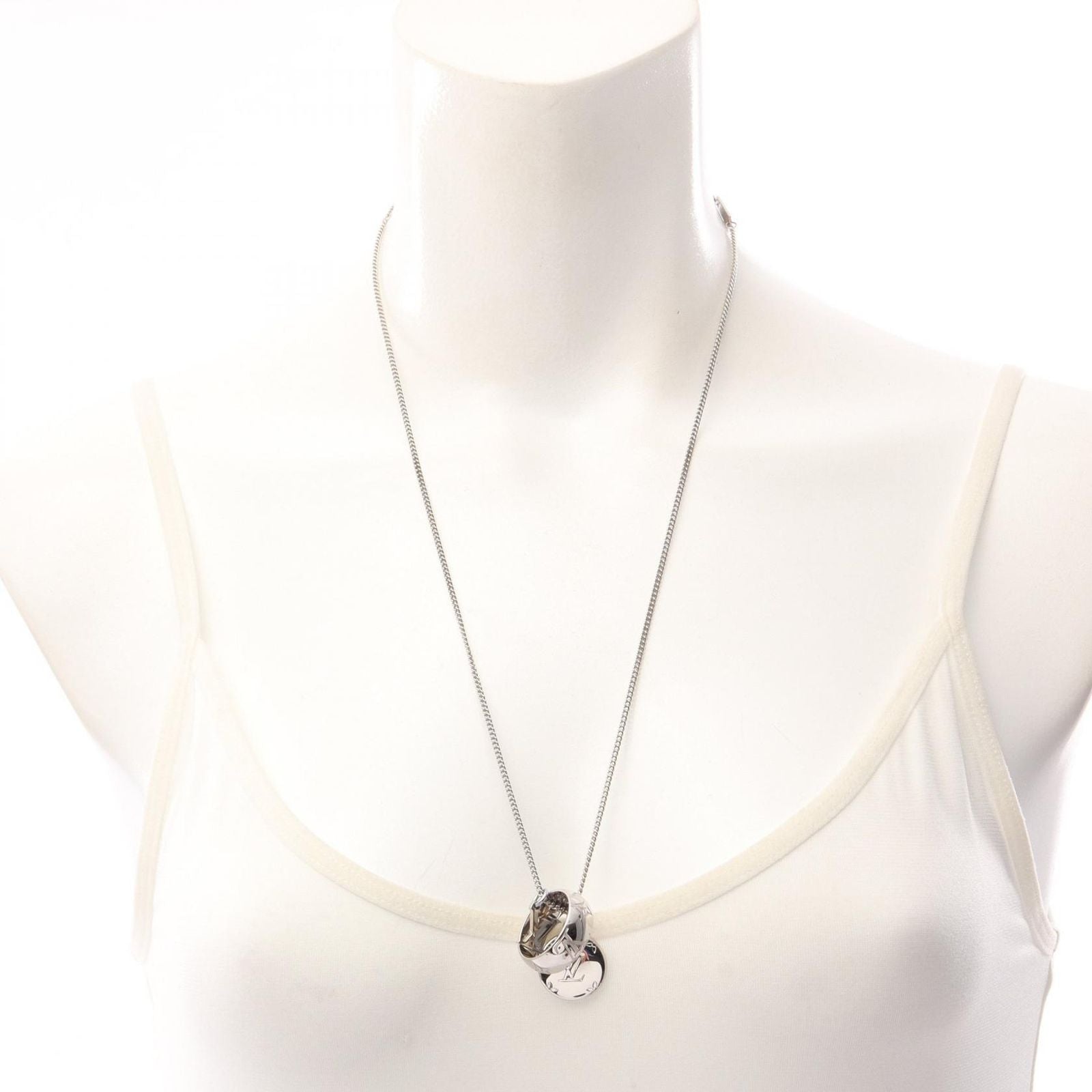 Louis Vuitton Necklace Ring Monogram Stainless Steel — view 6