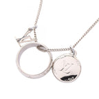 Louis Vuitton Necklace Ring Monogram Stainless Steel