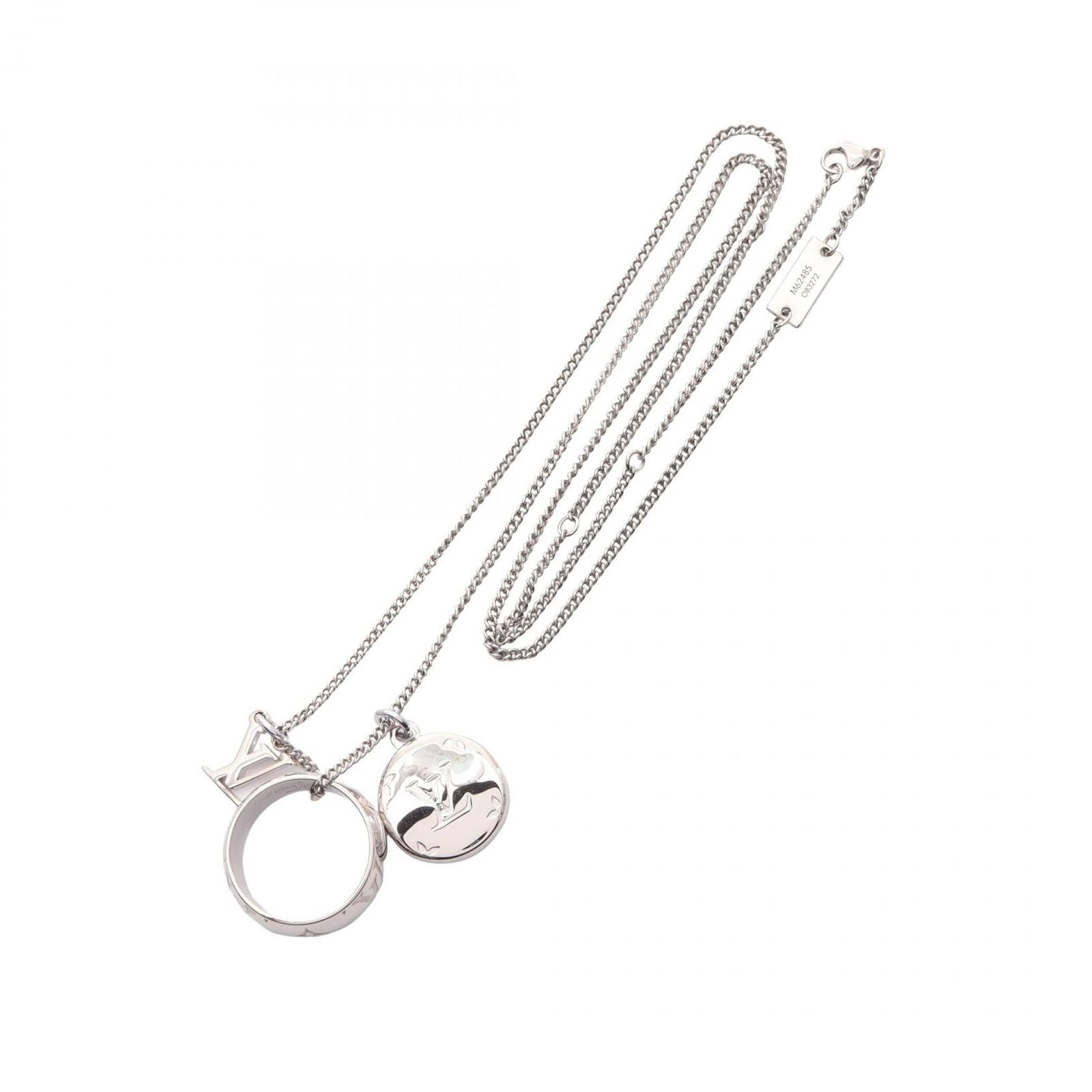 Louis Vuitton Necklace Ring Monogram Stainless Steel — view 3