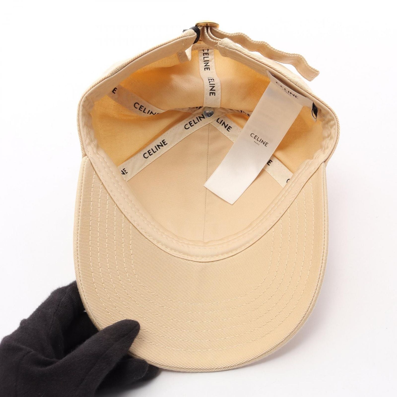 Celine Triomphe Baseball Cap Beige — view 3