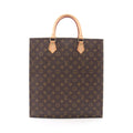 Louis Vuitton Tote Sac Plat Canvas Leather