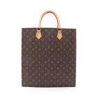 Louis Vuitton Tote Sac Plat Canvas Leather