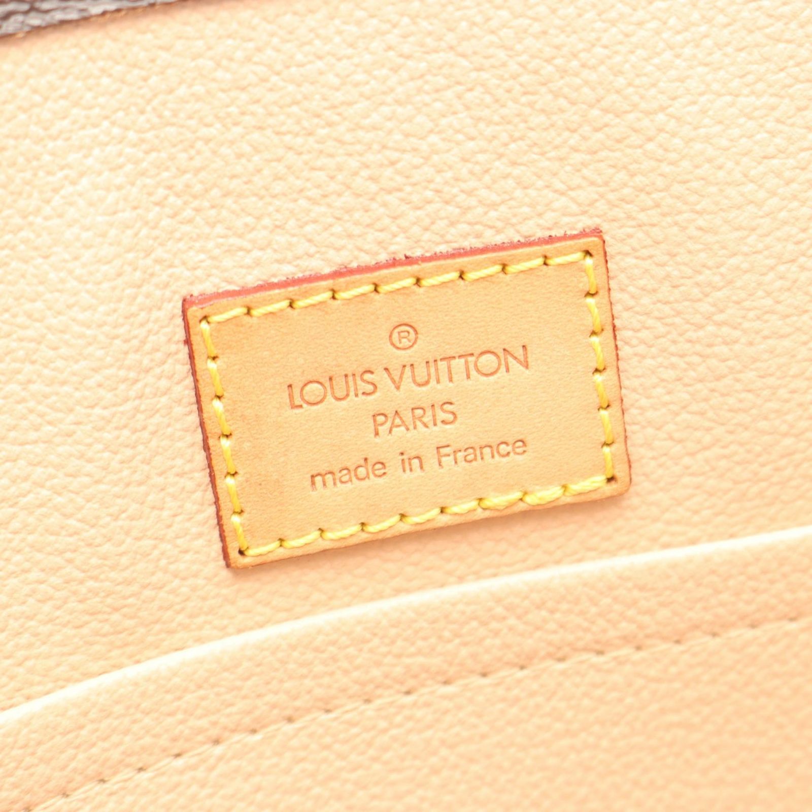 Louis Vuitton Tote Sac Plat Canvas Leather — view 4