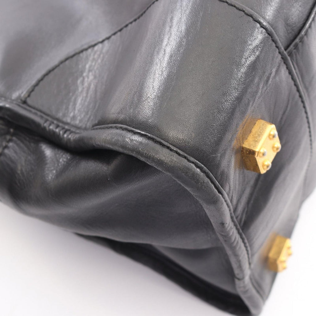 Loewe Handbag Amazona 40 Black Leather — view 7