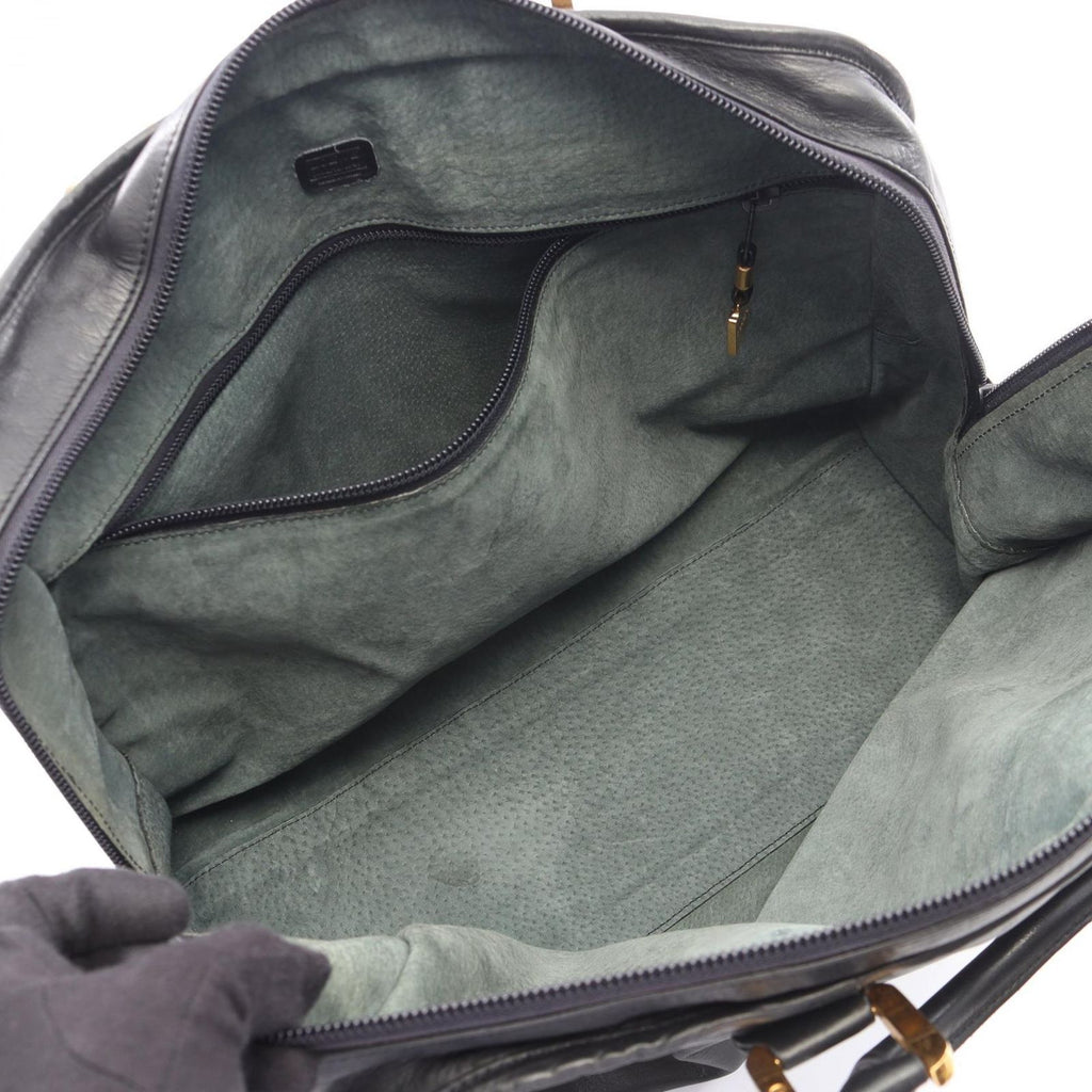 Loewe Handbag Amazona 40 Black Leather — view 3