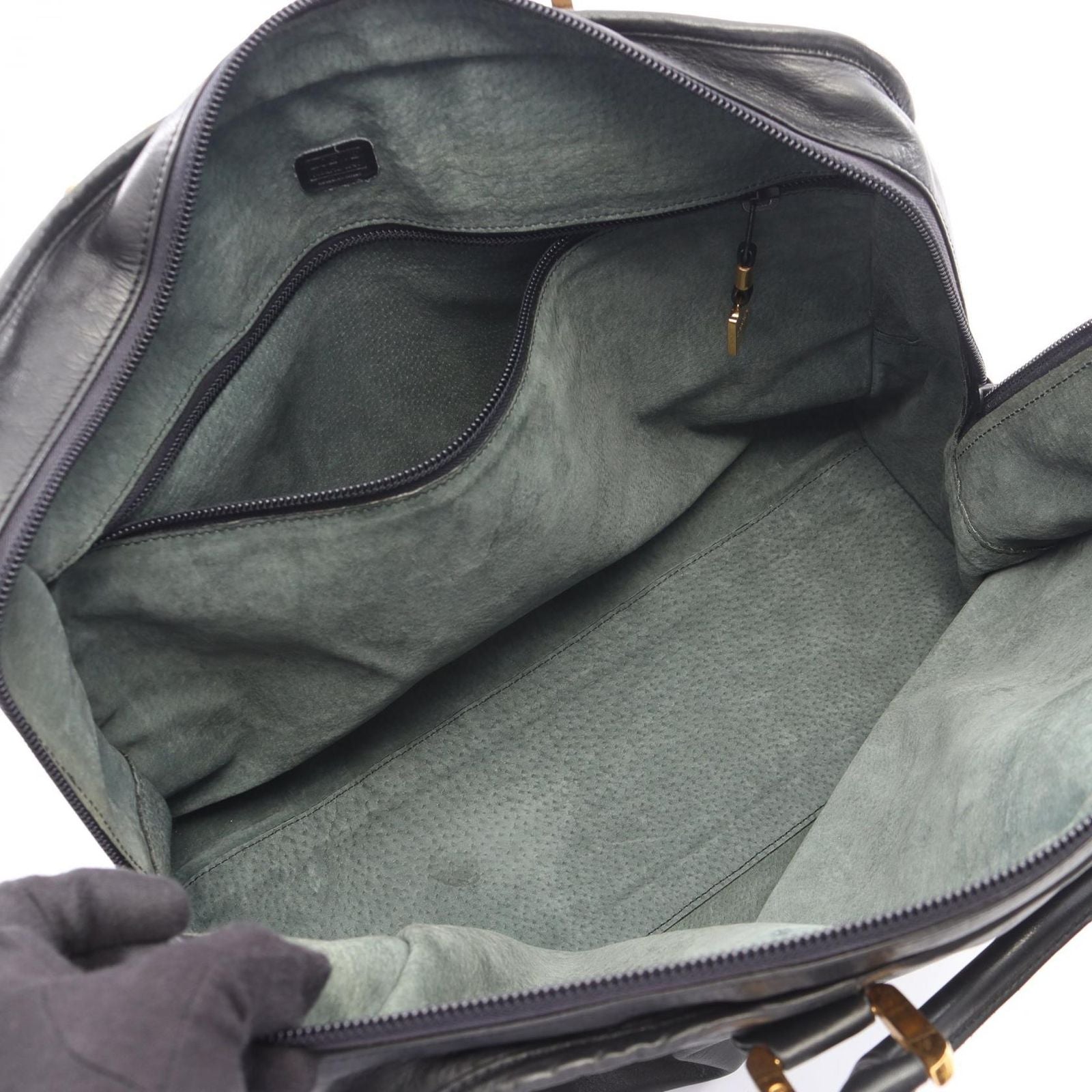 Loewe Handbag Amazona 40 Black Leather — view 3