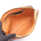 Celine Clutch Macadam Brown Canvas Leather — view 3