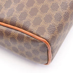 Celine Clutch Macadam Brown Canvas Leather — view 6