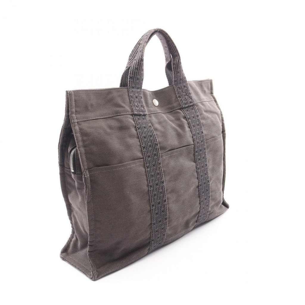Hermes Tote Her Line MM Gray Canvas — view 2
