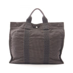 Hermes Tote Her Line MM Gray Canvas