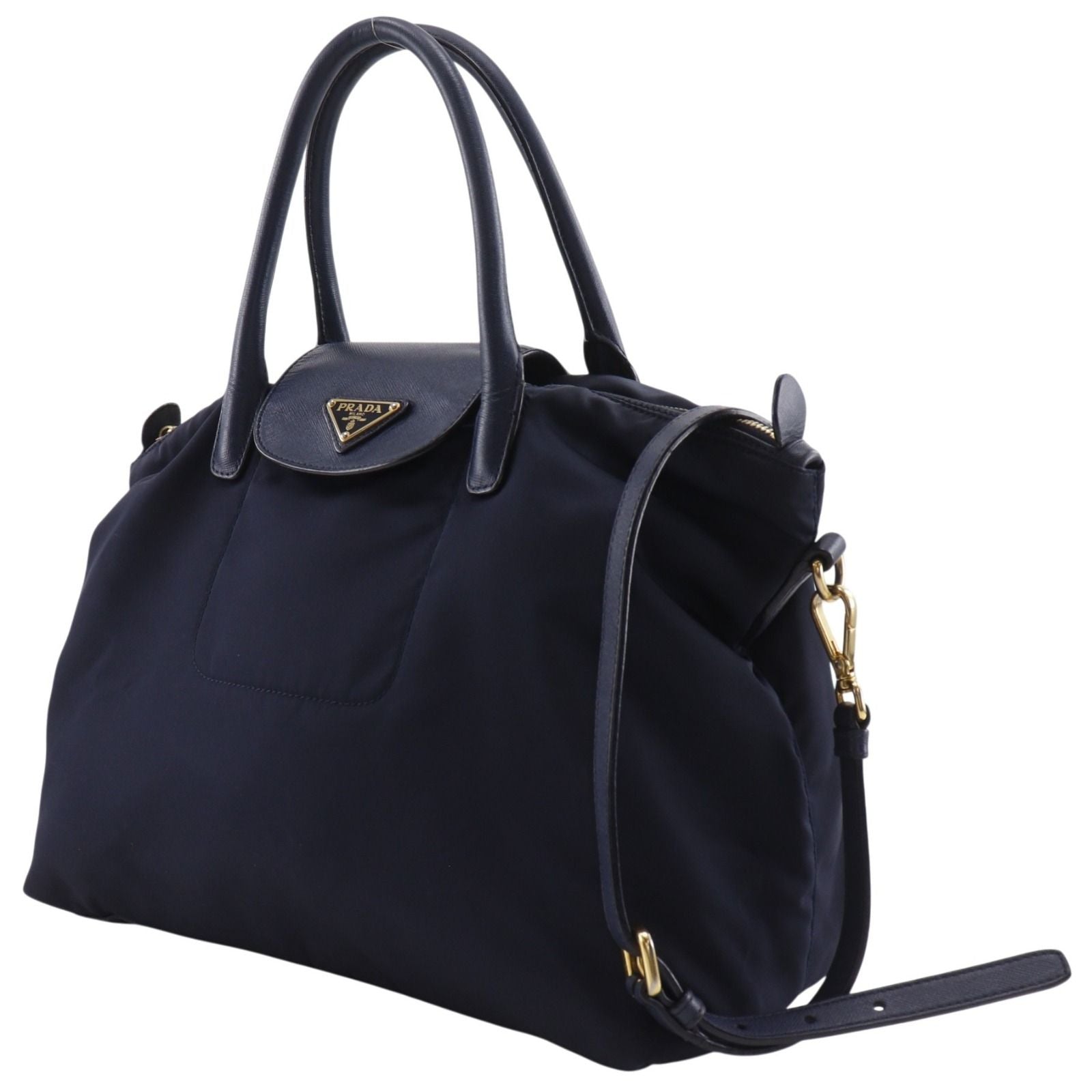 Prada 2-Way Shoulder Nylon Navy Handbag — view 2