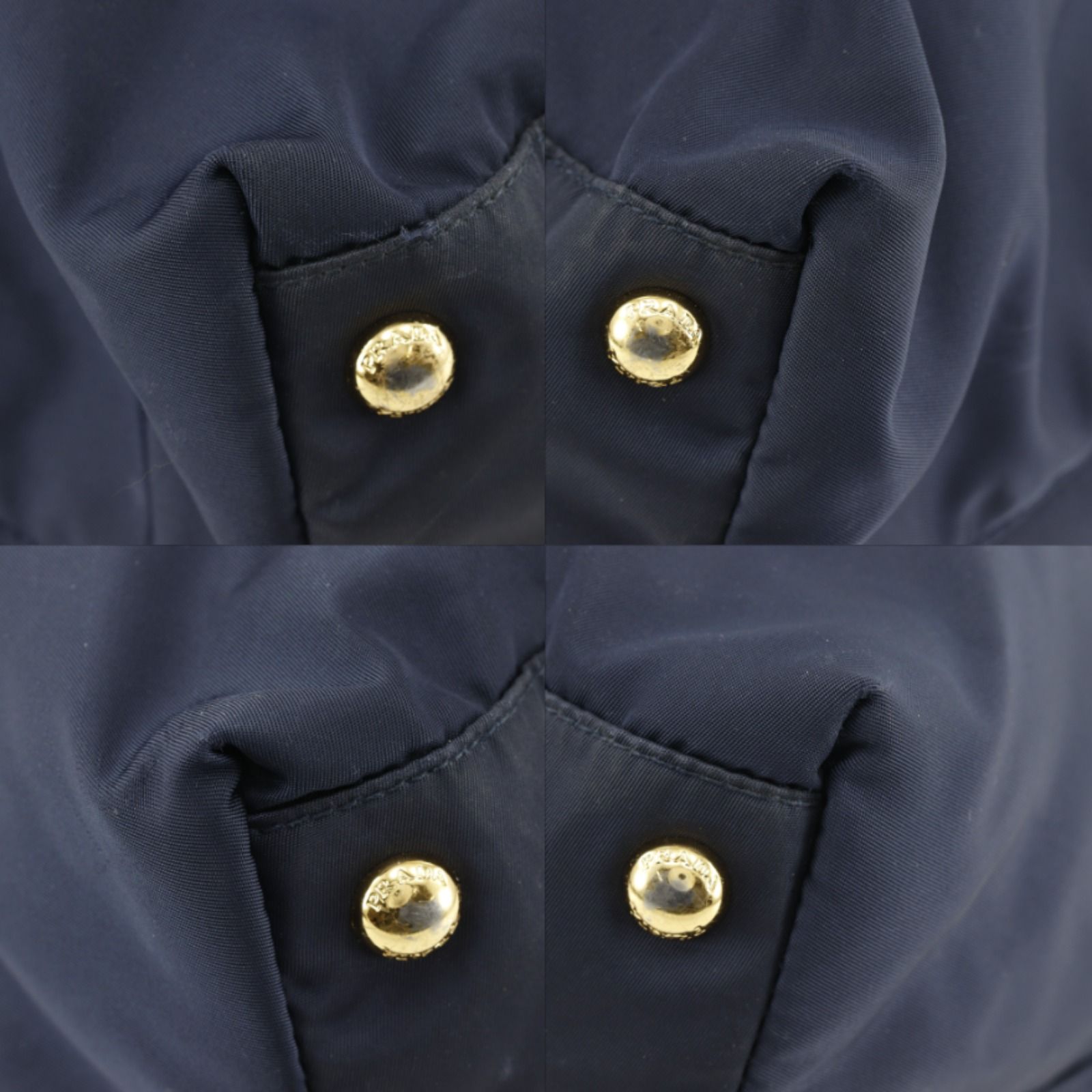 Prada 2-Way Shoulder Nylon Navy Handbag — view 4