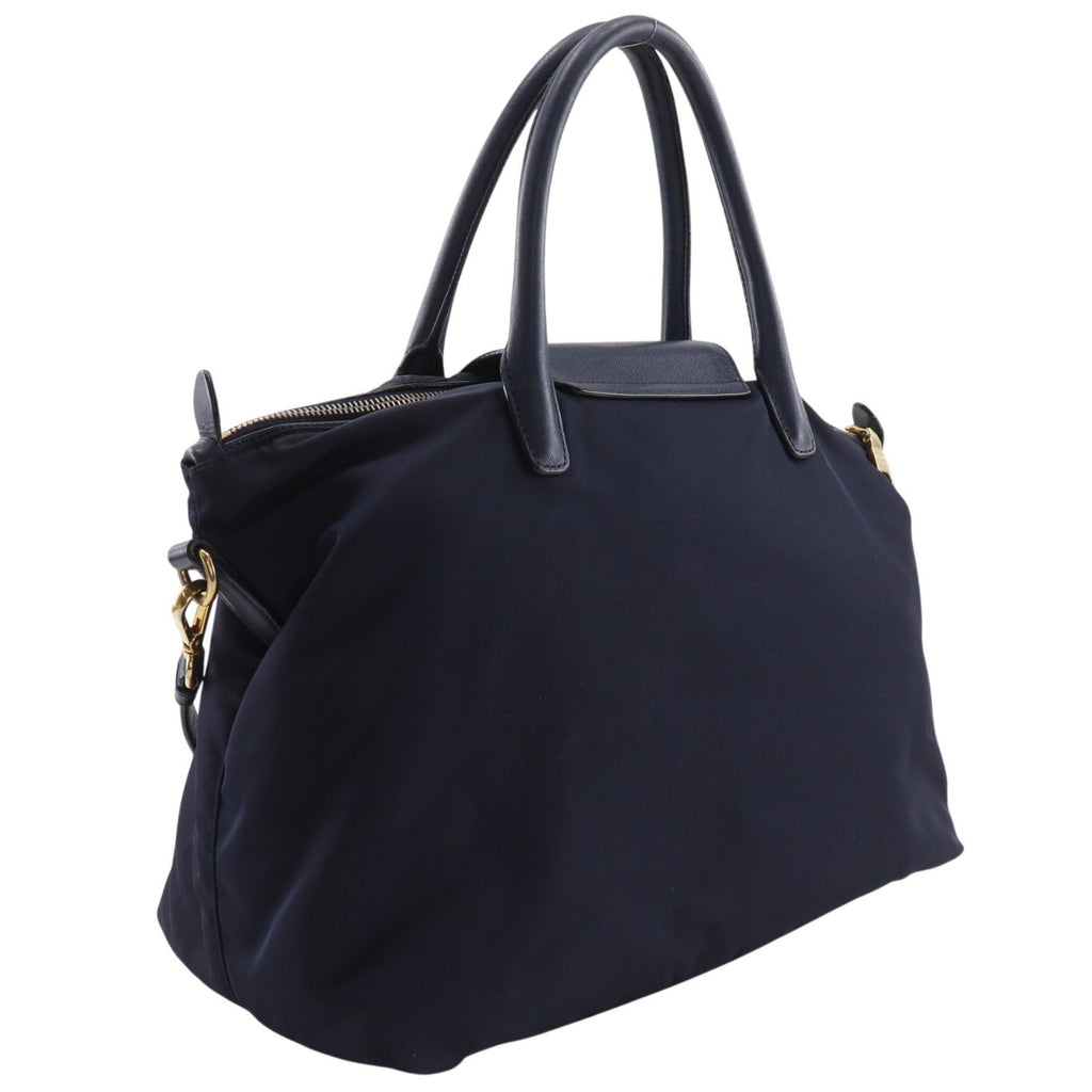 Prada 2-Way Shoulder Nylon Navy Handbag — view 3