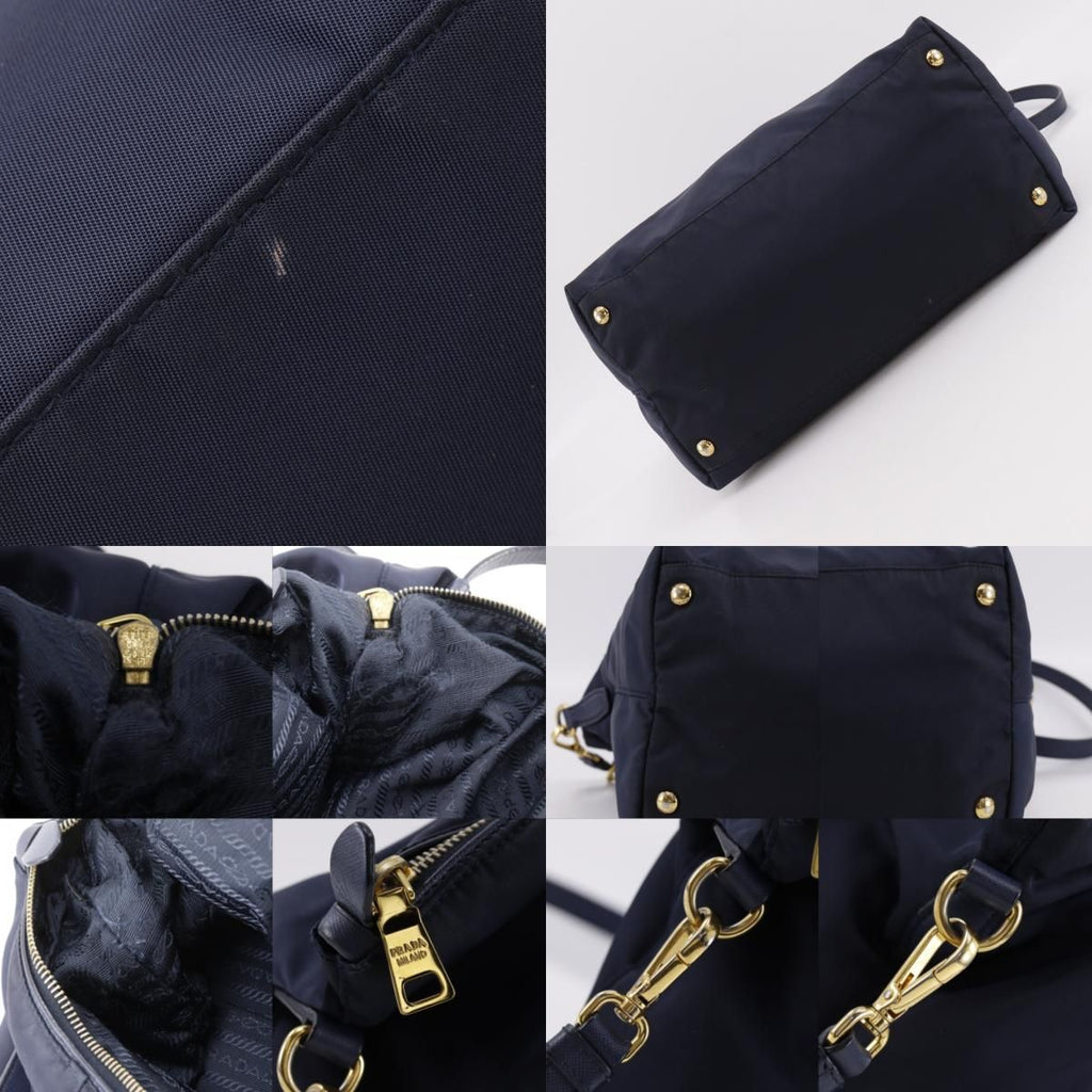 Prada 2-Way Shoulder Nylon Navy Handbag — view 8