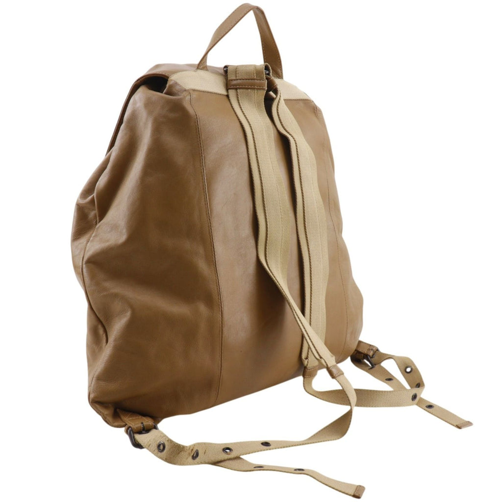 Bottega Veneta Intrecciato Calf Beige Backpack — view 3