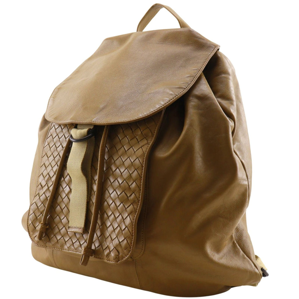 Bottega Veneta Intrecciato Calf Beige Backpack — view 2
