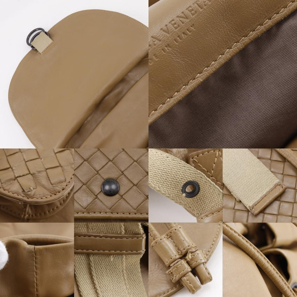 Bottega Veneta Intrecciato Calf Beige Backpack — view 8