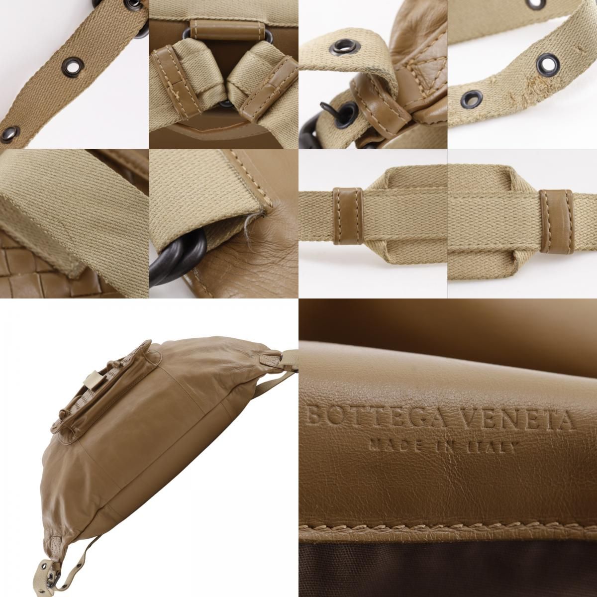 Bottega Veneta Intrecciato Calf Beige Backpack — view 9