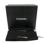 Chanel Booties 38.5 C Dark Navy Black Leather Boot — view 8