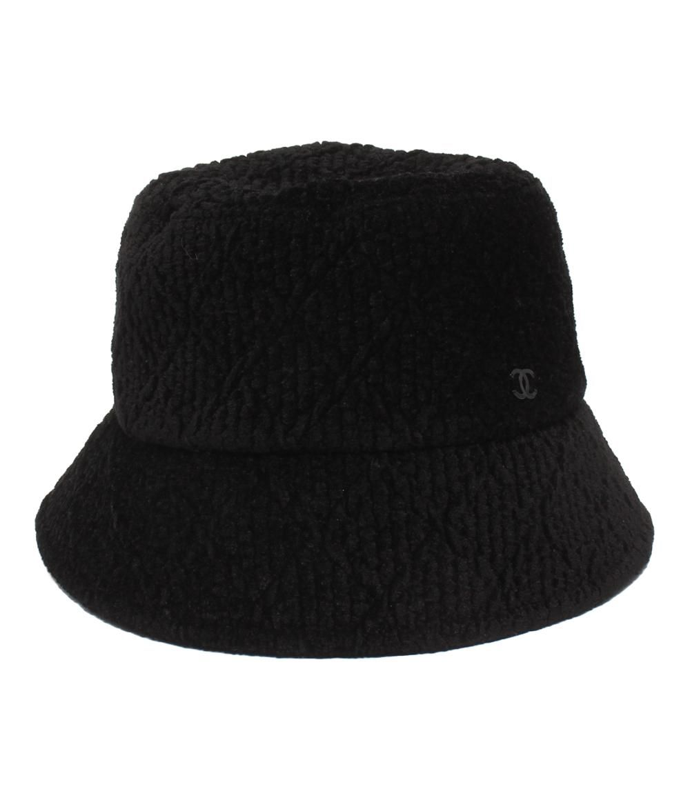 Chanel Bucket Hat Velour CC Logo — view 3