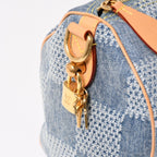 Louis Vuitton Speedy Bandouliere 25 Damier Denim Gold Handbag — view 6