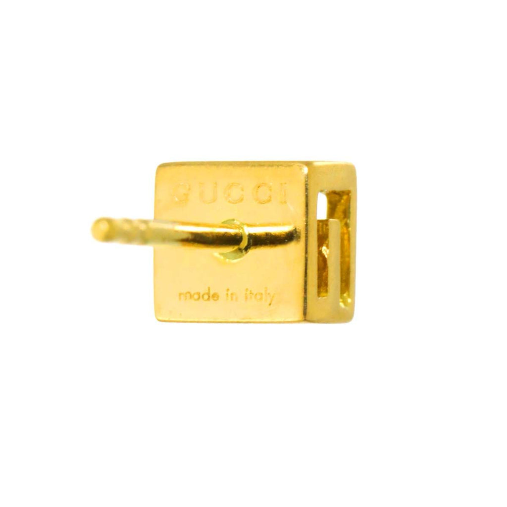 Gucci Cube Earrings 18k YG Yellow Gold 750 Single Only One Pierced — view 5