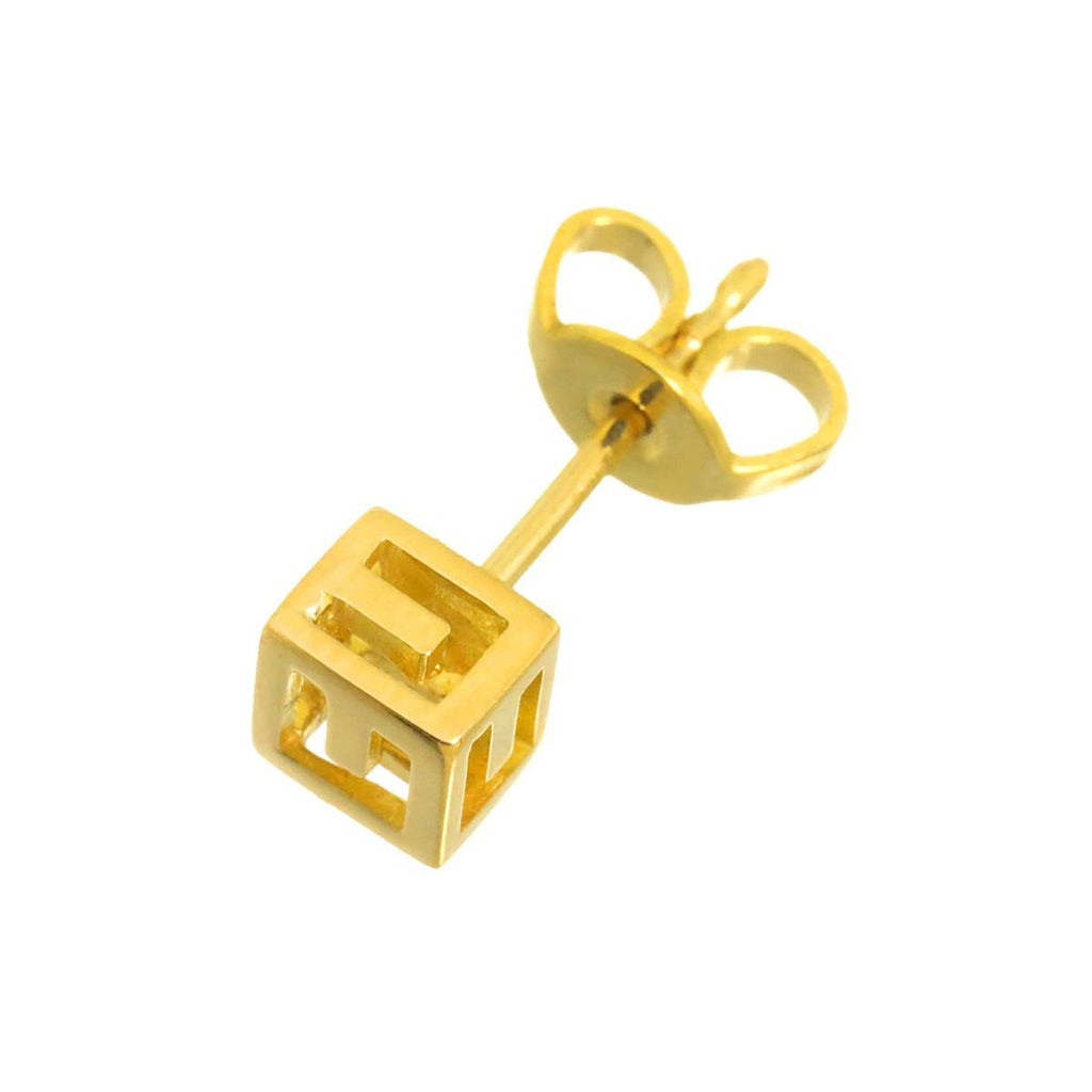 Gucci Cube Earrings 18k YG Yellow Gold 750 Single Only One Pierced — view 3
