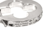Louis Vuitton Hoop Earrings Empreinte Diamond 18k WG White Gold One Side Single — view 5
