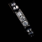 Louis Vuitton Hoop Earrings Empreinte Diamond 18k WG White Gold One Side Single — view 6