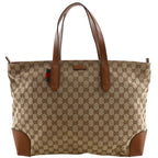 Gucci Sherry Line GG Canvas Brown Tote