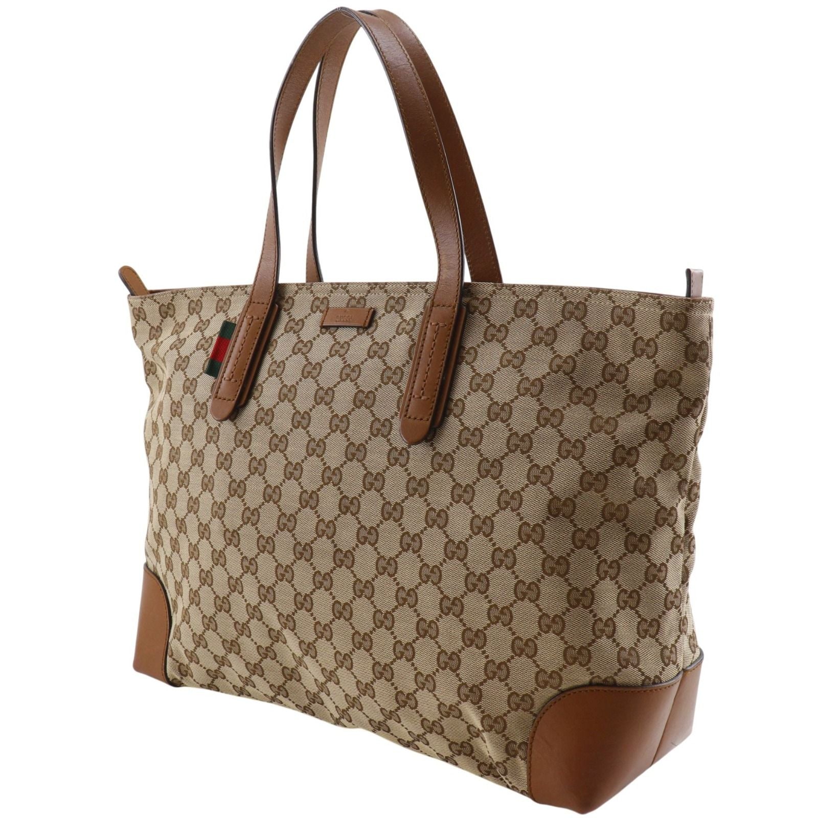 Gucci Sherry Line GG Canvas Brown Tote — view 2
