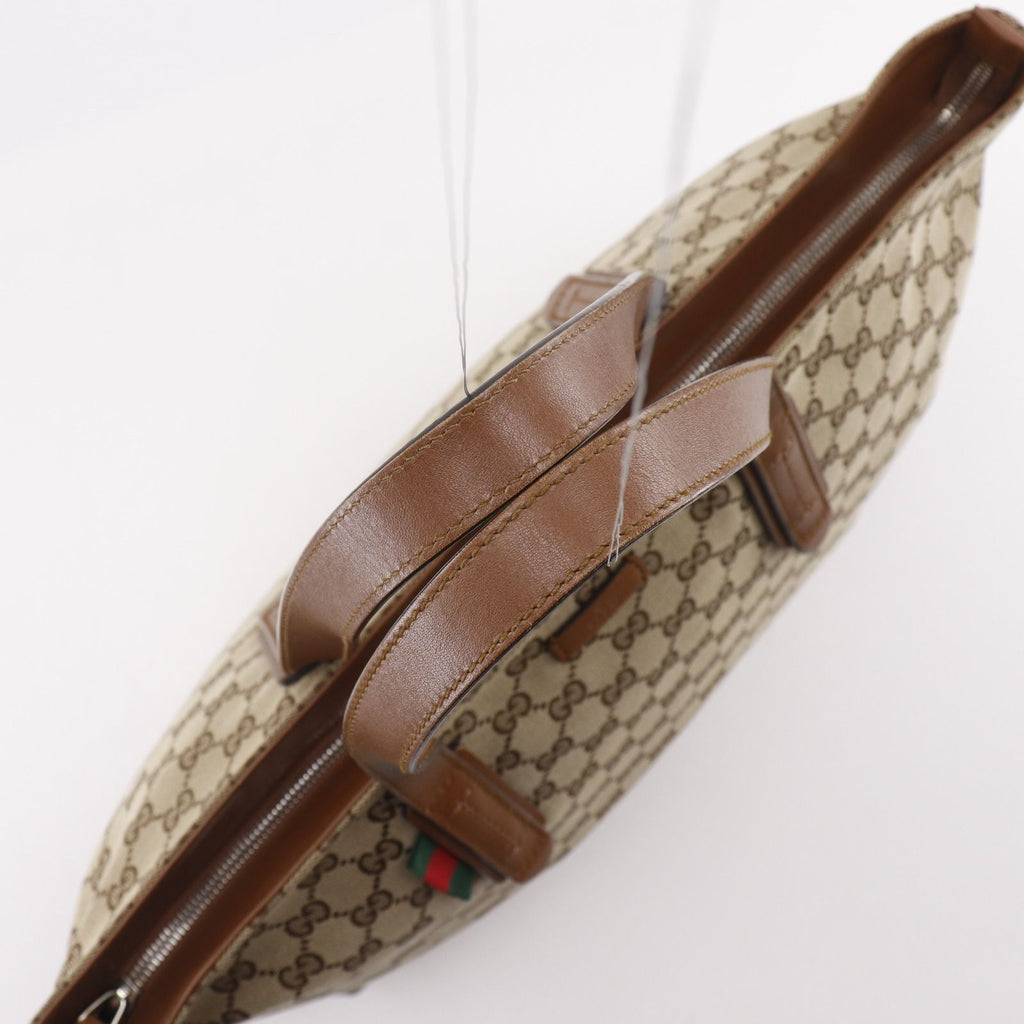 Gucci Sherry Line GG Canvas Brown Tote — view 5