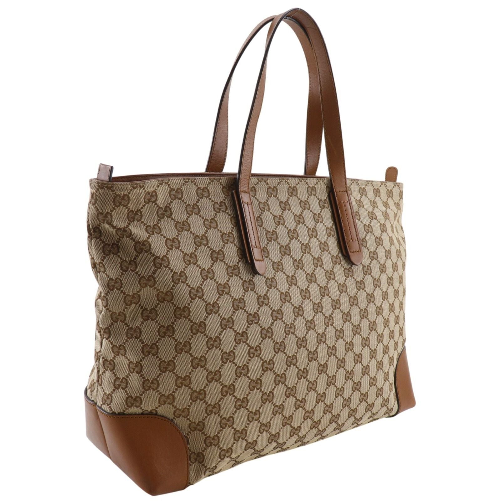 Gucci Sherry Line GG Canvas Brown Tote — view 3