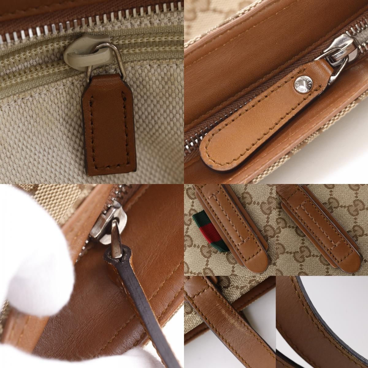 Gucci Sherry Line GG Canvas Brown Tote — view 9
