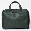Bottega Veneta Leather Handbag Bag Intrecciato Dark Green