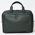 Bottega Veneta Leather Handbag Bag Intrecciato Dark Green
