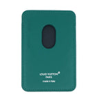 Louis Vuitton Card Holder Magnet Green Monogram Brown Case — view 2