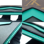 Louis Vuitton Card Holder Magnet Green Monogram Brown Case — view 6