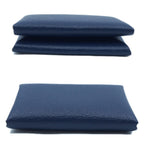 Hermes Calvi Duo Blue Navy Card Case Coin Box — view 3