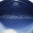 Hermes Calvi Duo Blue Navy Card Case Coin Box — view 8