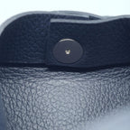 Hermes Bastia Canvas Leather Coin Case Black Silver — view 8