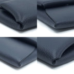 Hermes Bastia Canvas Leather Coin Case Black Silver — view 6