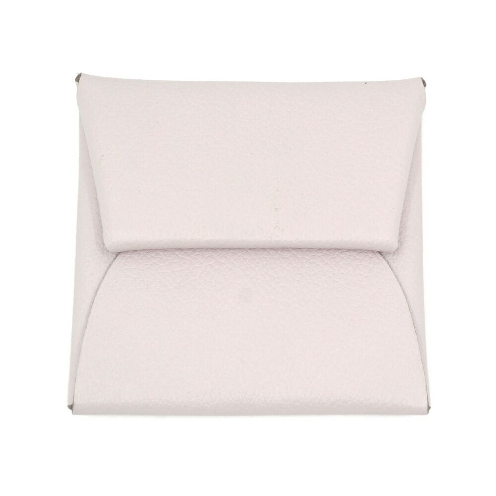 Hermes Bastia Pink Leather Coin Case Silver Small Items