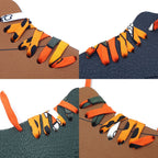 Hermes Sneakers Bag Charm Shoe Motif Lace Brown Orange — view 7
